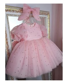 Get 10% off now! Buy lovely pink tulle beaded pearls children party dress at cheap price online. Free stable shipping and pro custom service since 2009. Princess Dress Pink, Toddler Pageant, Girls Polka Dot Dress, Birthday Princess Dress, Crinoline Skirt, Baby Girl Princess Dresses, Dots Dress, Kids Party Dresses