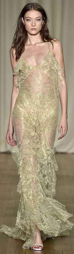 Marchesa Spring, 2015 Fashion Trends, Ralph Russo, Romantic Dress, Golden Girls, 2015 Fashion, Marchesa