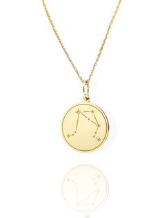 14K Solid Gold Libra Necklace - Horoscope Star Sign Pendant - Gold Zodiac Sign Jewelry  Find all the information you need about your pendant : Material: 14K Solid Real Gold Stamp: 585 (14K) Pendant's Size: ( 6 sizes available) -       0.55 inches / 14mm  (diameter) -       0.62 inches / 16mm (diameter) -0.70 inches / 18mm (diameter) -0.78 inches / 20mm (diameter) -0.86 inches / 22mm (diameter) -0.94 inches / 24mm (diameter) Pendant Thickness: 0.5mm Inner diameter of the jumpring: 4mm FREE Backside Engraving Gift Box Included! Necklace Length: (thin and dainty) -Without Chain -16 inches / 40cm -18 inches / 45cm -20 inches / 50cm -22 inches / 55cm Add your personalized engraving on the back for FREE, we recommend a maximum of 5 lines with 10-15 characters on each side. Personalized/Custom or Libra Pendant, Star Sign Necklace, Libra Necklace, Constellation Jewelry, Astrology Necklace, Libra Horoscope, Sign Necklace, Star Sign, Star Signs