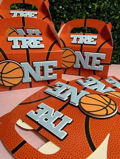 basketball themed party favors for a birthday