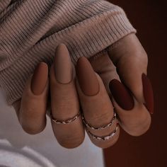 Brown Acrylic Nails, Fall Acrylic Nails, Cute Acrylic Nails