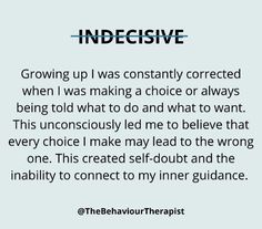 Indecisiveness Quotes, Inner Child Healing, Emotional Awareness, Burn Out, Mental Health Matters, Healing Quotes