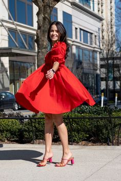 Woman twirling in red dress Cute Date Night Outfits, Cute Date Night, Outfits To Try, Cute Date, Season Of Love, Day Outfits, Valentine's Day Outfit, Valentine Fun, Going Out Outfits