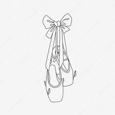 a pair of shoes tied up with a bow on the shoe clipping line art drawing