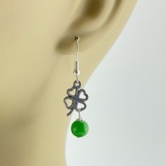 New! Shamrock & Green Dolomite Stone Earrings. These Lucky Clover Earrings Are Designed For St Patricks Day Or Any Day You Need A Little Extra Luck. The Stone Is Dolomite, A Type Of Marble Found In The Mountains Of Many Countries, Including Ireland. The Stones Are A Bright Emerald Green (Color Enhanced) To Represent The Emerald Isle. The Shamrocks Have Tiny, Heart Shaped Leaves. There Are Several Shamrock Earring Variations Available, (Sold Separately,) From Minimalist To Extra; See Last Photo F Dolomite Stone, Heart Shaped Leaves, Pig Earrings, Shamrock Earrings, Hummingbird Earrings, Emerald Green Color, Black Stud Earrings, Bunny Earrings, St Pats