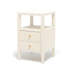 Made Goods Jarin Single Nightstand White Linen Gold Drawers Nightstand White, Sophisticated Furniture, Linen Lights, Bedside Night Stands, White Nightstand, Gus Modern, Belgian Linen, Burke Decor, Made Goods