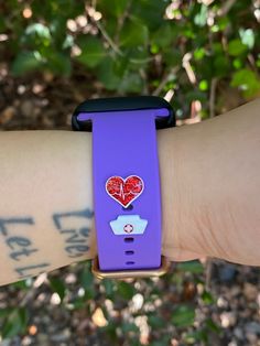 Celebrate our BIG HEARTED nurses with this EKG Heartbeat & Nurse Cap / Hat Watch Band Charm Bundle! Give this beautiful pairing as a nursing school graduation gift, a retirement gift, or wear it yourself as a proud NURSE! Watch Band Charms, Nursing School Graduation, Retirement Gift, School Graduation, San Diego California