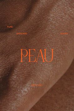 the cover of peau magazine, featuring an image of a woman's face