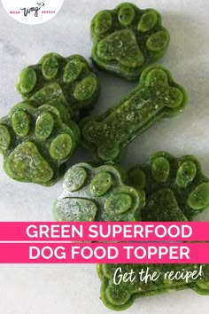 green superfood dog food topper for the recipe