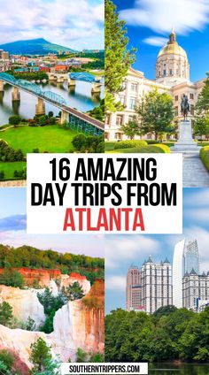 16 Amazing Day Trips from Atlanta Indoor Water Parks, Atlanta Trip, Stone Mountain Park, Atlanta Food, Best Road Trips, Lake Lanier, Popular Places