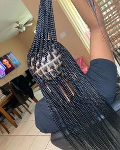 𝙋𝙄𝙉 𝘽𝙔 𝘼𝙉𝙏𝙄𝙎𝙊𝘾𝙄𝘼𝙇𝙉𝙀𝙇𝙇𝘼🤍 in 2022 | Hair ponytail styles, Big box braids hairstyles, Box braids hairstyles for black women Long Knotless Box Braids, Braids Hairstyles Box Braids, Hairstyles Ideas For Long Hair, Long Knotless Braids, Hairstyles For Thinning Hair, Braids Hairstyles For Black Women, Ideas For Long Hair, Black Kids Braids Hairstyles