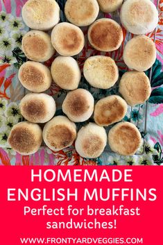 homemade english muffins are perfect for breakfast sandwiches, and so easy to make