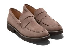 PRICES MAY VARY. Penny loafer silhouette Fully padded foam sock liner with arch cookie for added comfort Leather lined Suede Shoes Women, Athleisure Sneakers, Loafer Style, Loafers Online, Cole Haan Women, Loafers Style, Chic Office, Flip Flop Shoes, Penny Loafer