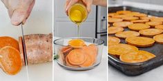 Sweet Potato Bites Chip Alternative, Bacon Chips, Sweet Potato Slices, Goat Cheese Recipes, Clean Eating For Beginners, Sweet Potato Chips, Potato Chip