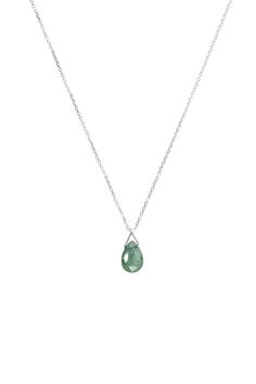 "WE ARE ON VACATION! Our workshop will be closed from the 6th until the 30th of August. Don't miss our \"while we are away\" special discount! \"A simple but elegant emerald pendant! May's birthstone, the emerald symbolizes rebirth. It has a deep, rich, beautiful green color. It is said to bring good fortune and youth to the person wearing it. An exquisite and thoughtful gift! Easy to wear all day long or on a special occasion for a chic and sophisticated look! Is it for you? Even better! Everyo Green Briolette Emerald Necklace For Formal Occasions, Formal Green Briolette Emerald Necklace, Formal Briolette Green Emerald Necklace, Everyday May Birthstone Pendant Necklace, Teardrop Emerald Gemstone Necklace, Green Briolette Emerald Necklace, Emerald Drop Necklace For May Birthstone, Emerald Gemstone Necklace With Briolette Shape, May Birthstone Emerald Drop Necklace