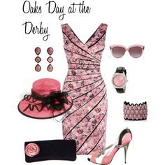 Kentucky Oaks by lwilkinson on Polyvore featuring moda, Phase Eight, Giuseppe Zanotti, Invicta, Nordstrom and Elizabeth and James Kentucky Oaks Outfit, Kentucky Derby Party Outfit