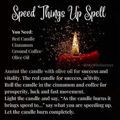 Spell To Speed Things Up, Speed Up Spell, Hoodoo Rituals, Witch Advice, Justice Spell, Abundance Spells, Incense Magic, Wicca Love Spell