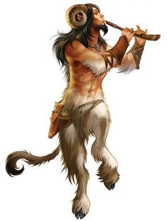 an illustration of a native american man playing the flute