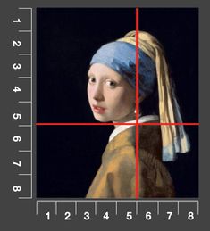 a girl with a pearl ear is shown on a graph to solve the missing squares