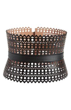 Alaïa Calfskin Leather Corset Belt | Nordstrom Leather Corset Belt, Corset Belt, Belt Leather, Leather Corset, Lasercut Design, Islamic Architecture, Cut Design, Designs To Draw, Leather Fashion