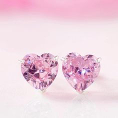 Pink Heart Cut Moissanite Stud Earrings | Wedding Earrings | Screw Back| Earrings for Women | Earrings for Gift | Christmas Gift for Her The stones in jewelry are 100% hand-crafted it is cut and polished by our experienced craftsman. Moissanite is a diamond's best alternative. Description of Earrings → Shape: Heart Cut Moissanite → Color: Pink → Clarity: VVS → Size: 2 TCW (4.0 x 4.0 x 2.60 MM) → Luster: Excellent → Make: High Quality Custom make your jewelry with RageIndia * We make jewelry in S Stud Earrings Wedding, Zircon Gemstone, Rose Violette, Heart Stone, Minimalist Studs, Heart Stud Earrings, Women Earrings, Christmas Gift For Her, Earrings Wedding