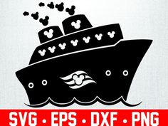 mickey mouse cruise ship svg eps dxf png