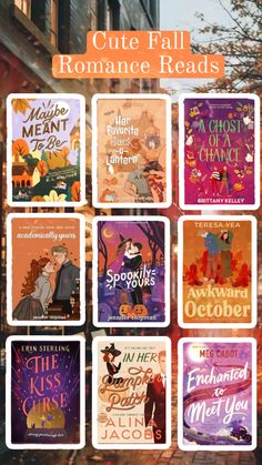 an image of children's book covers with the title cute fall romance reads on them