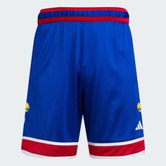 adidas Shop the Kansas University Swingman Shorts - Blue at adidas.com/us! See all the styles and colors of Kansas University Swingman Shorts - Blue at the official adidas online shop. Adidas Blue Shorts For The Gym, Adidas Blue Cotton Shorts, Blue Squat-proof Sports Shorts, Blue Swim Trunks With Built-in Shorts For Sports, Adidas Blue Athletic Shorts With Built-in Liner, Power Red, University Of Kansas, Team Blue, Adidas Shop