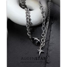 This retro luxury star necklace will elevate any outfit with its timeless design and exquisite craftsmanship. Handcrafted with premium materials, it exudes elegance and sophistication. The perfect accessory for those who appreciate the finer things in life. Add a touch of luxury to your everyday style. Elegant Star-shaped Chain Jewelry, Silver Star-shaped Clavicle Chain Necklace, Elegant Star-shaped Metal Necklace, Elegant Star-shaped Clavicle Necklace, Elegant Silver Star Chain Necklace, Elegant Silver Chain Necklace With Star Charm, Elegant Star-shaped Chain Necklace With Star Charm, Elegant Star-shaped Chain Necklace With Adjustable Chain, Elegant Chain Necklace With Star Charm