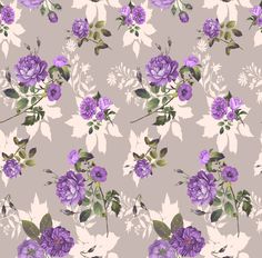 an image of purple flowers on a gray background