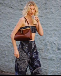 Flip Flop Outfits Summer, Flip Flop Outfits, Etro Bag, Flops Outfit, Etro Dress, Elsa Hosk, Famous Fashion, Summer Staples, Out And About