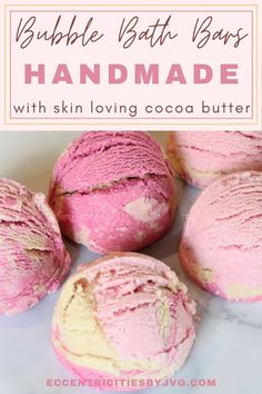 Lush Bubble Bars, Homestead Inspiration, Diy Bubble Bath, Natural Bubble Bath, Skin Care Diy, Diy Lush, Bath Truffles, Skin Recipes, Fun Ice Cream