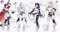 Rwby Oc, Rwby Red, Rwby Characters, Rwby Comic, Team Rwby, Rwby Fanart, Rwby Anime, Female Character Concept, Anime Inspired Outfits