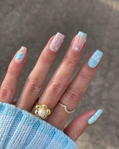 23+ Cool Seashell Nail Ideas For Summer Vacation (2024) - DrExplains Nail Ideas For Summer, No Chip Manicure, Nails Vacation, Dip Manicure, Cute Summer Nails, Vacation Nails, Beach Nails