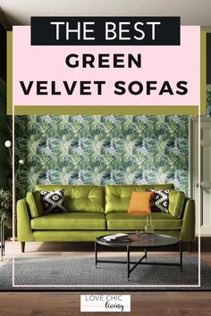 the best green velvet sofas