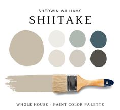 the paint palette for sherylin williams's shiitake