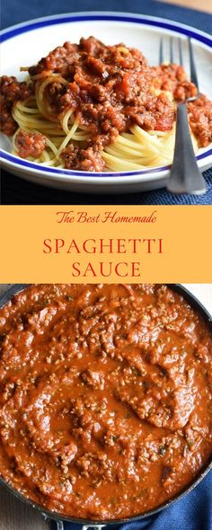 the best homemade spaghetti sauce recipe is in this post it's so easy to make