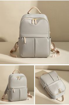 Color: Apricot grey Female Bags, Chic Backpack, Backpacks For Women, Lightweight Backpack, Transparent Bag, Lovely Tops, Aesthetic Women, Y2k Aesthetic, Woven Bag