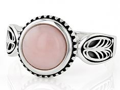 8mm Oval Cabochon Peruvian Pink Opal Sterling Silver Solitaire Ring. Measures Approximately 0.82"L x 0.45"W. Not sizeable. Adjustable Oval Cabochon Opal Ring, Yellow Watches, Ring Spacer, Michael Kors Fashion, School Jewelry, Popular Jewelry, Pink Opal, Womens Glasses, Jewelry Maker