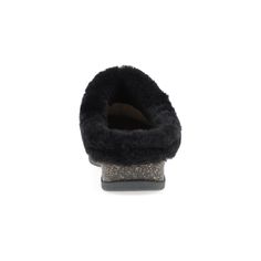 Magda is the cozy mule you'll be craving throughout chillier months thanks to a shearling cuff and luxuriously soft linings. Black Plush Lined Winter Slippers, Black Faux Fur Slippers For Winter, Teacher Shoes, Mary Jane Clogs, Clog Boots, Sneaker Heels, Shoe Care, Sock Shoes, Mule