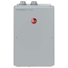 a tank type water heater on a white background