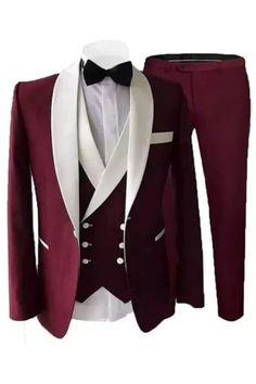 Lucien Bespoke Burgundy Shawl Lapel Three Pieces Wedding Suits Royal Blue Mens Suit, Blue Mens Suit, Mens Wedding Suits, Man Suits, Blue Suit Men, Groom Tuxedo, Suits Men, Smart Casual Style