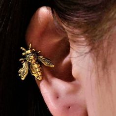 Adorable Golden Bee Ear Cuff. Bee Measures 5/8" Bundle 3 Items For A 15% Discount On Bundle, Plus Pay One Shipping!. Ear Cuff, Bee, Jewelry Earrings, Cuff, Women Jewelry, Gold, Women Shopping, Color