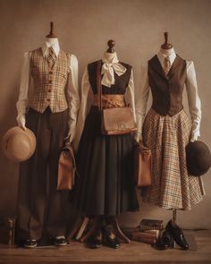 Historical Outfits Inspiration, 18th Century Fashion Aesthetic, Female Newsies Outfit, Casual 1920s Outfits For Women, Cartographer Aesthetic Outfit, Victoriancore Outfits, Detective Outfits Aesthetic, Industrial Era Fashion, Victorian Detective Outfit