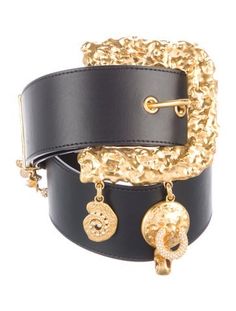 Schiaparelli Waist BeltBlack LeatherGold-Tone HardwareCrystal & Faux Pearl AccentsBuckle ClosureIncludes Dust BagUnfortunately, due to restrictions, this item may not be eligible for shipping in all areas. Wide Waist Belt, Wide Waist, Waist Belt, Faux Pearl