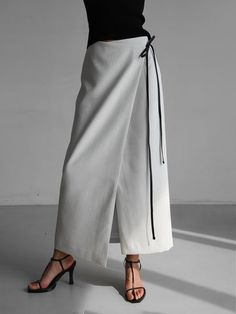 Luxe linen wrap maxi pencil skirt. Lightweight linen fabric and a cross over wrap style.... Wrap Pencil Skirt, Maxi Pencil Skirt, Leather Dresses, Denim Bag, A Cross, Sweater Blouse, The Trend, Light Jacket, Leather Coat