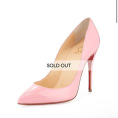 New Without Tags (Sold Out Color) Box And Dust Bag Included Christian Louboutin Patent Leather Pump. 4.5" Covered Stiletto Heel. Pointed Toe. Low-Dipped Vamp; Topstitching Collar. Leather Lining And Sole. Signature Red Leather Sole. Padded Leather Insole. Luxury Pink Heels With Leather Sole, Pink Almond Toe Heels With Red Sole, Pink Closed Toe Heels With Red Sole, Pink Heels With Red Sole, Classic Pink Heels For Party, Louboutin Spiked Heels, Christian Louboutin Iriza, Christian Louboutin Pigalle Follies, Red Bottom Heels