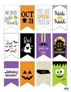 halloween printables for the classroom to use on their school's bulletin boards