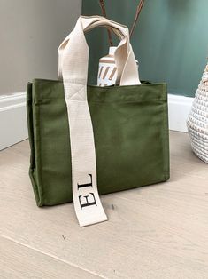 Monogrammed Tote Bag Monogram Tote Bag, Personalised Tote Bag, Bridesmaid Tote Bag, Bride Tote Bag, Personalised Beach Bag - Etsy Personalized Green Bags For Daily Use, Customizable Green Bags For Personalized Gifts, Personalized Green Travel Bag, Personalized Rectangular Canvas Bag For Everyday, Customizable Green Bags For Daily Use, Personalized Rectangular Canvas Bags, Personalized Rectangular Canvas Shopping Bag, Personalized Rectangular Bag With Letter Print, Personalized Letter Print Rectangular Bag