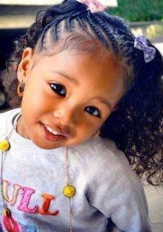 Mixed Race Hairstyles, Blasian Babies, Lil Girl Hairstyles, Mixed Hair, Holiday Hairstyles, Toddler Hair, Black Girls Hairstyles